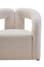 Load image into Gallery viewer, Davina Ivory Textured Boucle Effect Statement Chair
