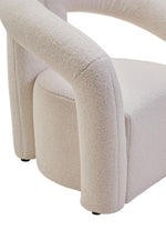 Load image into Gallery viewer, Davina Ivory Textured Boucle Effect Statement Chair
