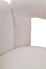 Load image into Gallery viewer, Davina Ivory Textured Boucle Effect Statement Chair

