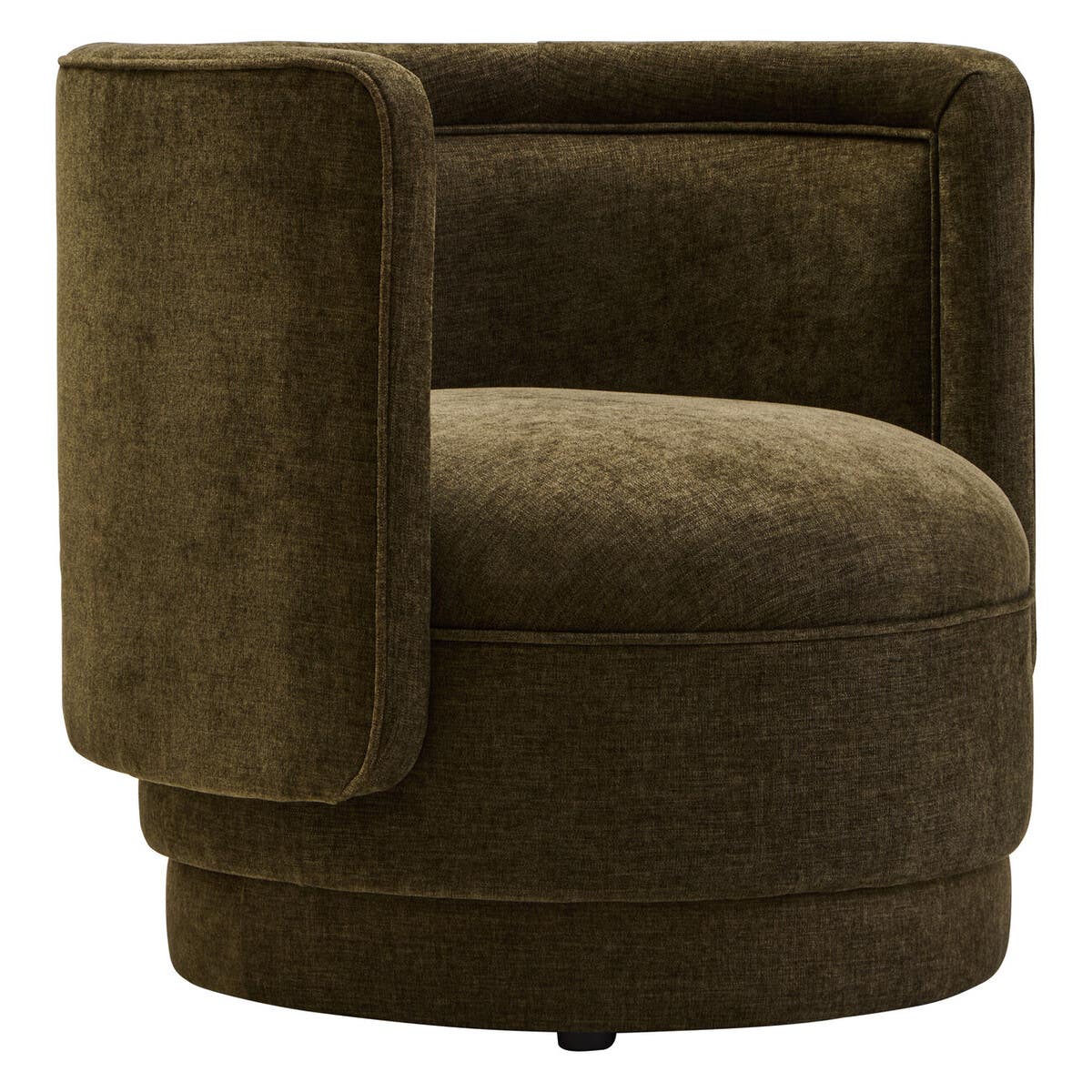 Drake Chenille Effect Curve Forrest Green Chair