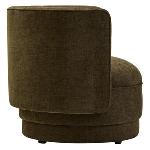 Drake Chenille Effect Curve Forrest Green Chair