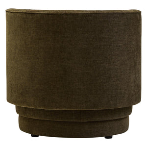 Drake Chenille Effect Curve Forrest Green Chair