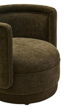 Load image into Gallery viewer, Drake Chenille Effect Curve Forrest Green Chair
