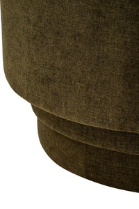 Drake Chenille Effect Curve Forrest Green Chair