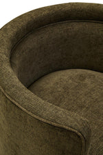 Load image into Gallery viewer, Drake Chenille Effect Curve Forrest Green Chair
