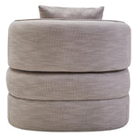 Load image into Gallery viewer, Bilani Grey Linen Effect Curved Chair
