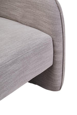 Load image into Gallery viewer, Bilani Grey Linen Effect Curved Chair

