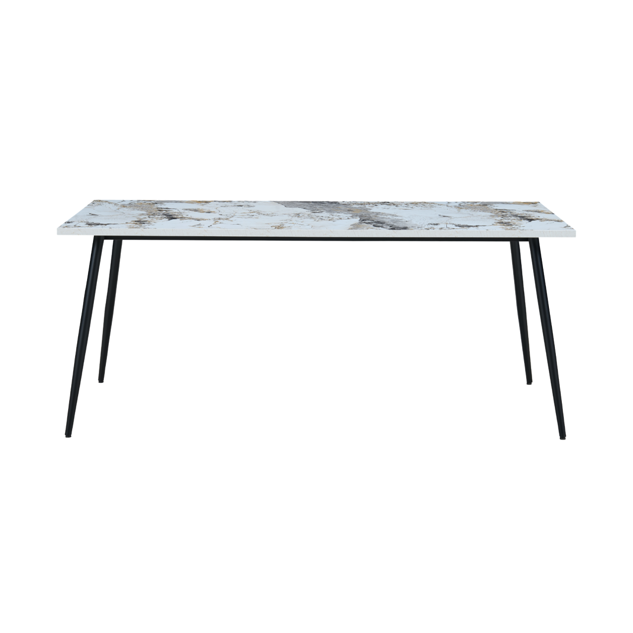 Horizon Large Dining Table Marble Effect