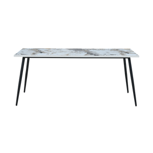 Horizon Large Dining Table Marble Effect