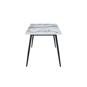 Horizon Large Dining Table Marble Effect