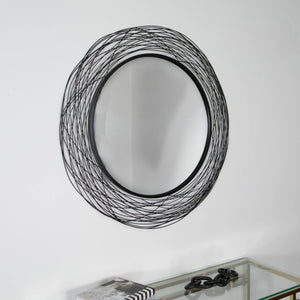 Nest Effect Metal Round Mirror
