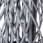 Load image into Gallery viewer, Small Grey Wicker Bulbous Lantern
