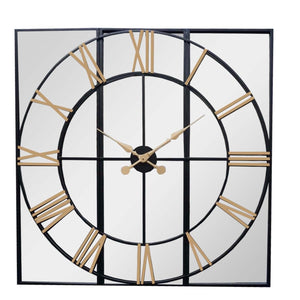 Pre Order - Brooklyn Black And Gold Wall Clock