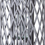 Load image into Gallery viewer, Large Grey Standing Wicker Lantern
